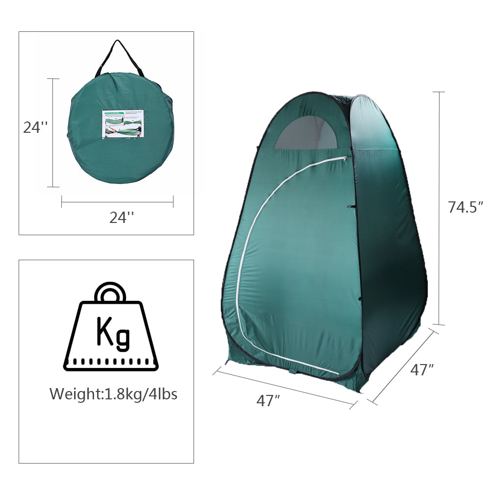 Ktaxon Portable Pop up Tent Camping Beach Toilet Shower Changing Room Outdoor Bag Green