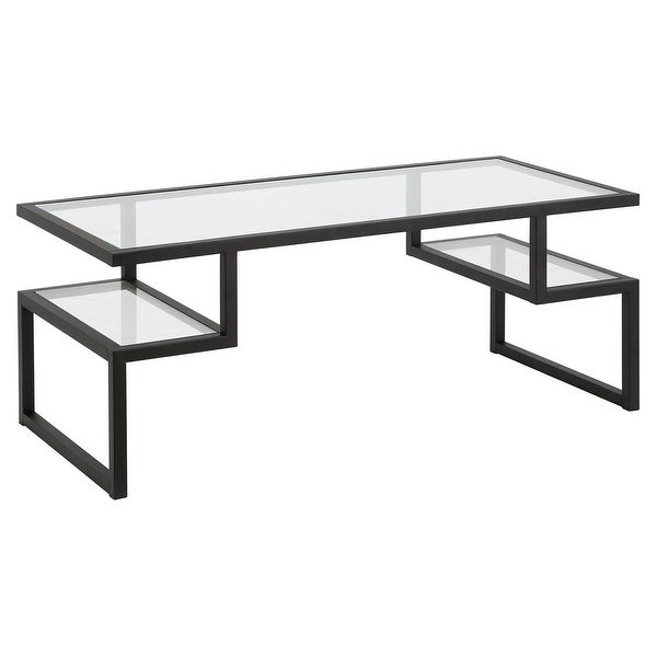 Contemporary Coffee Table with Glass Top