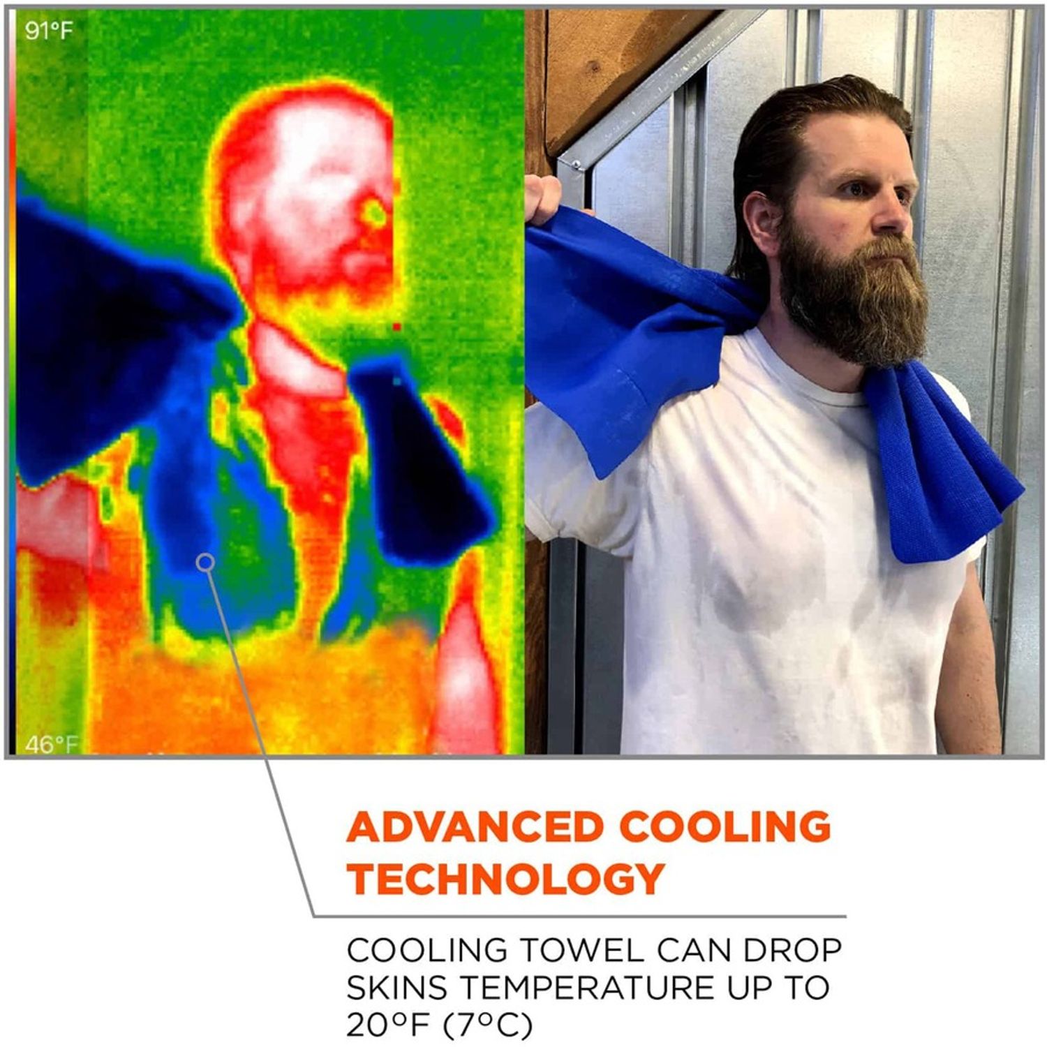 Evaporative Cooling Towel by Tenacious Holdings， Inc EGO12441