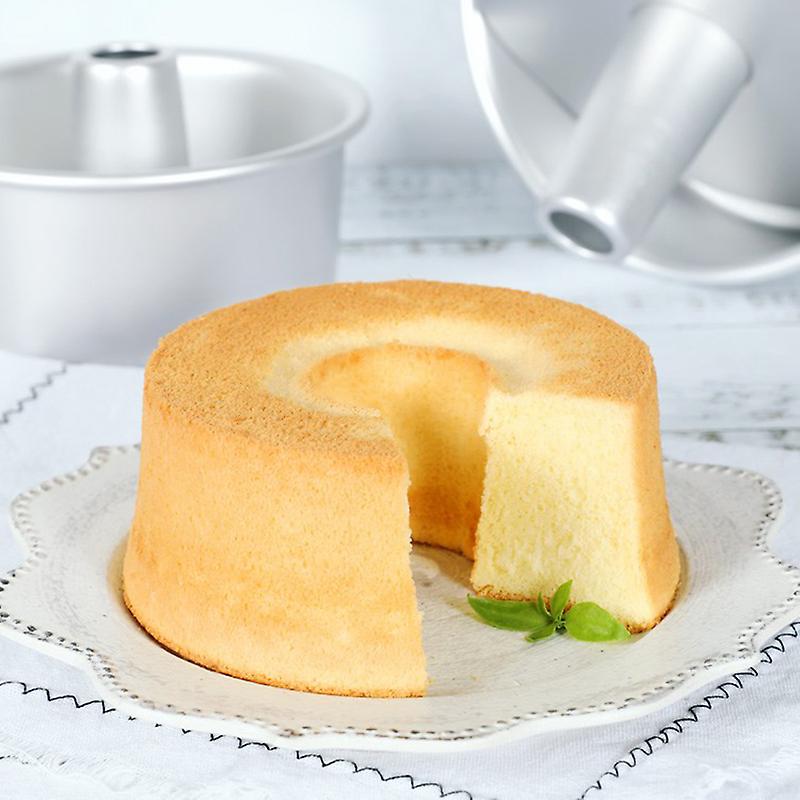 6/8 Inch Aluminum Alloy Round Hollow Chiffon Cake Mold Food Cake Pans Baking Mould With Removable Bottom For Kitchen