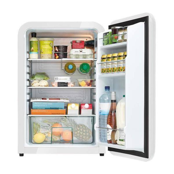 Husky 3.74 Cu. ft. 115-Can Retro Freestanding Compact Under-Counter Mini Fridge with Reversible Door without Freezer (White) OSFR006-WL