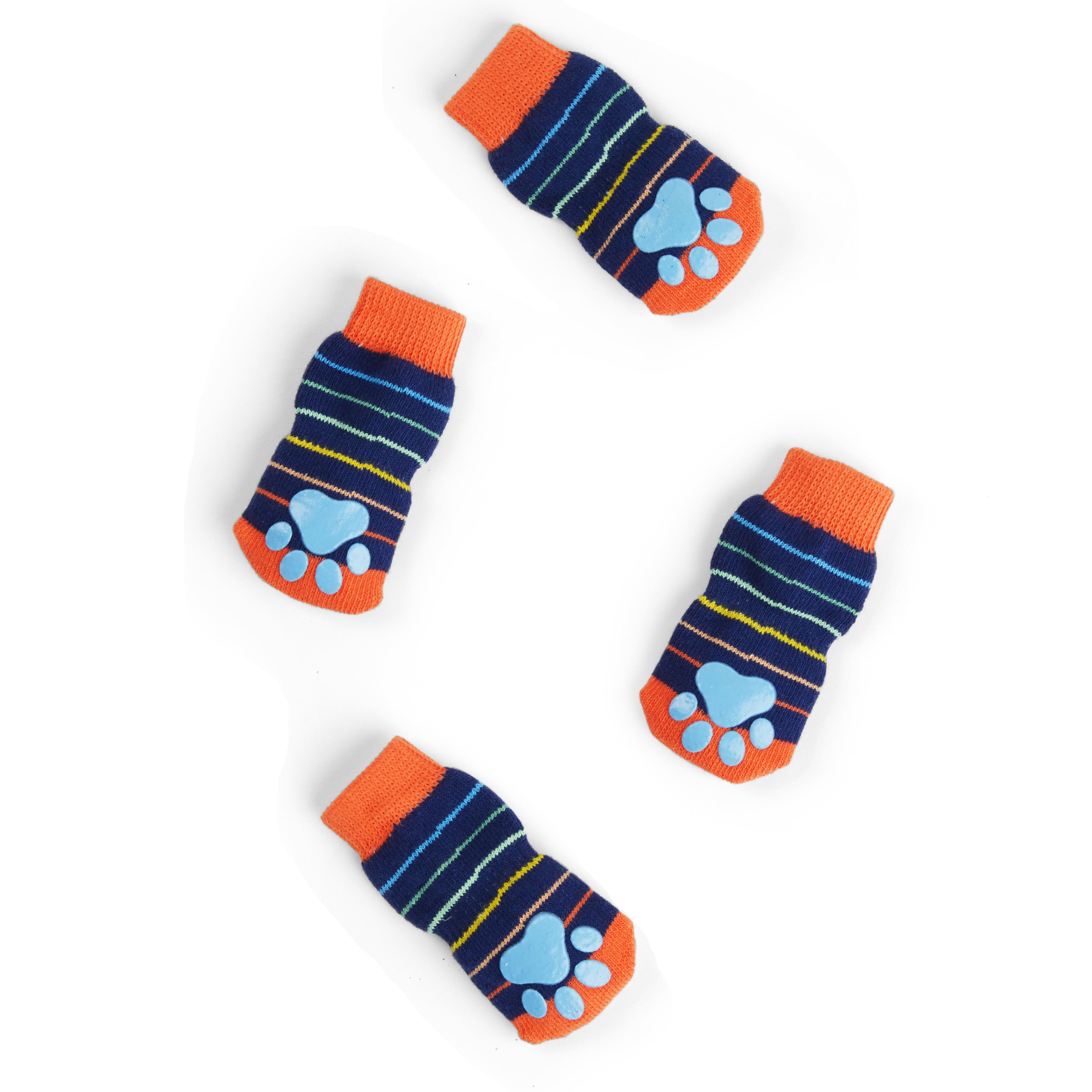 YOULY Shark Stripe Dog Sock， Small