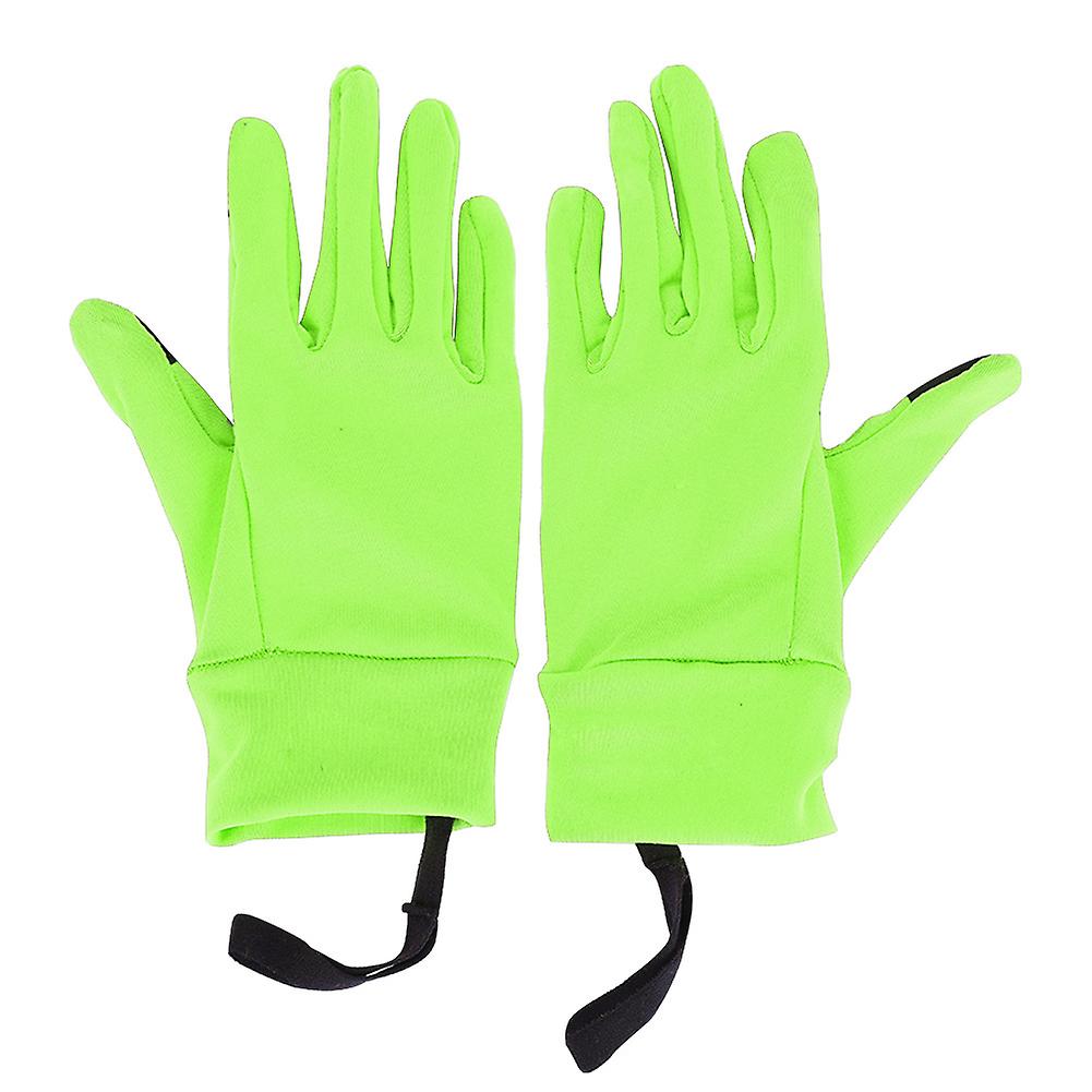 Boodun Cycling Touch Screen Winter Gloves Warmer For Children Kids(green S)