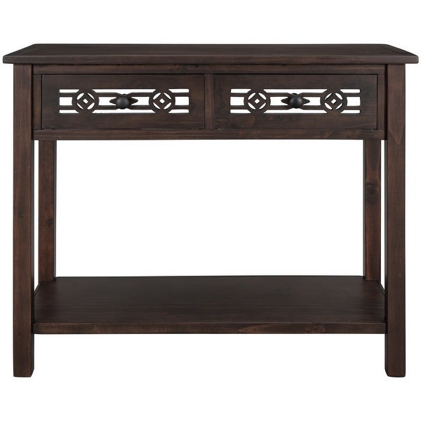 Console Table Sofa Table with Shelf for Living Room