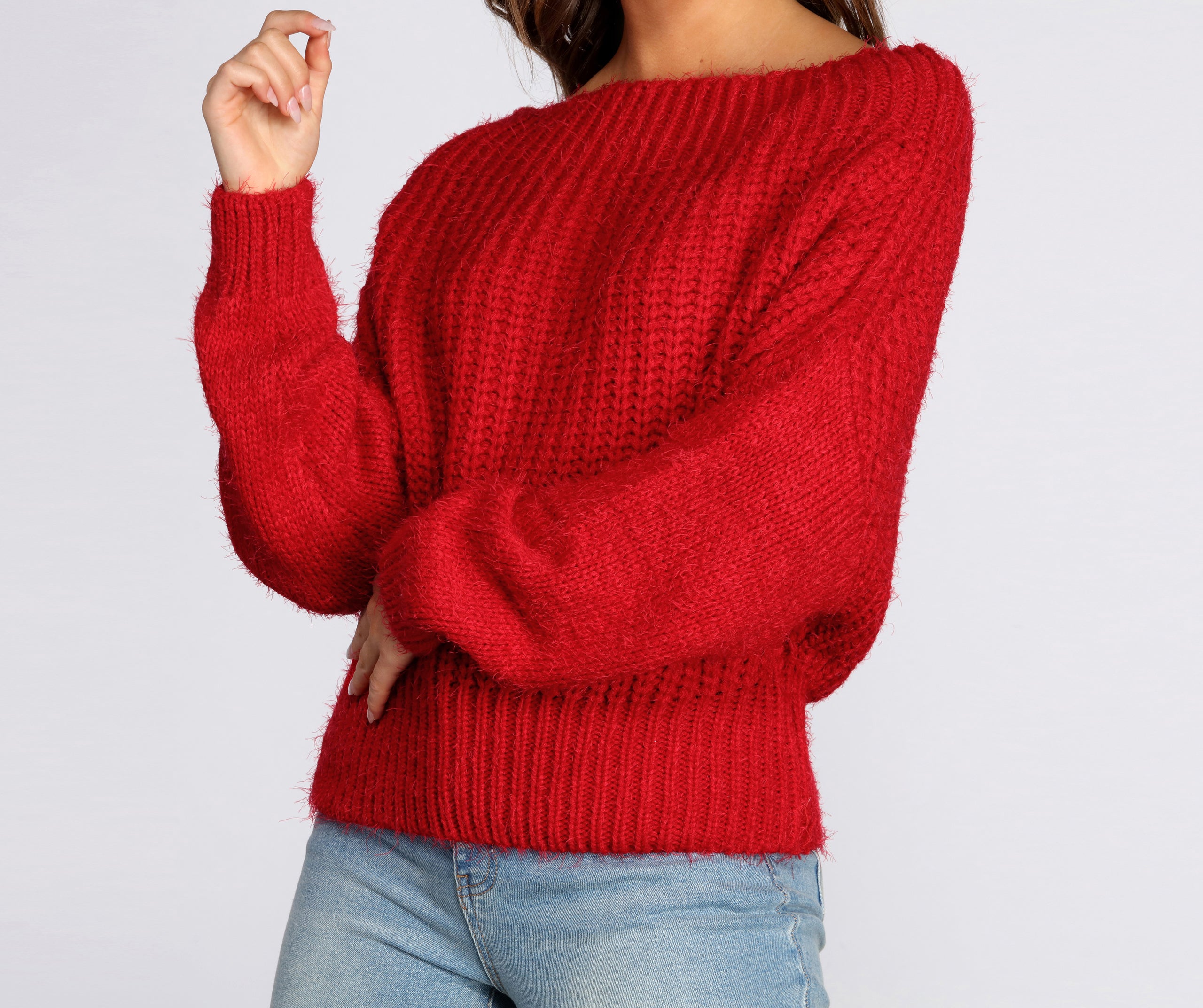 Off The Shoulder Cozy Sweater