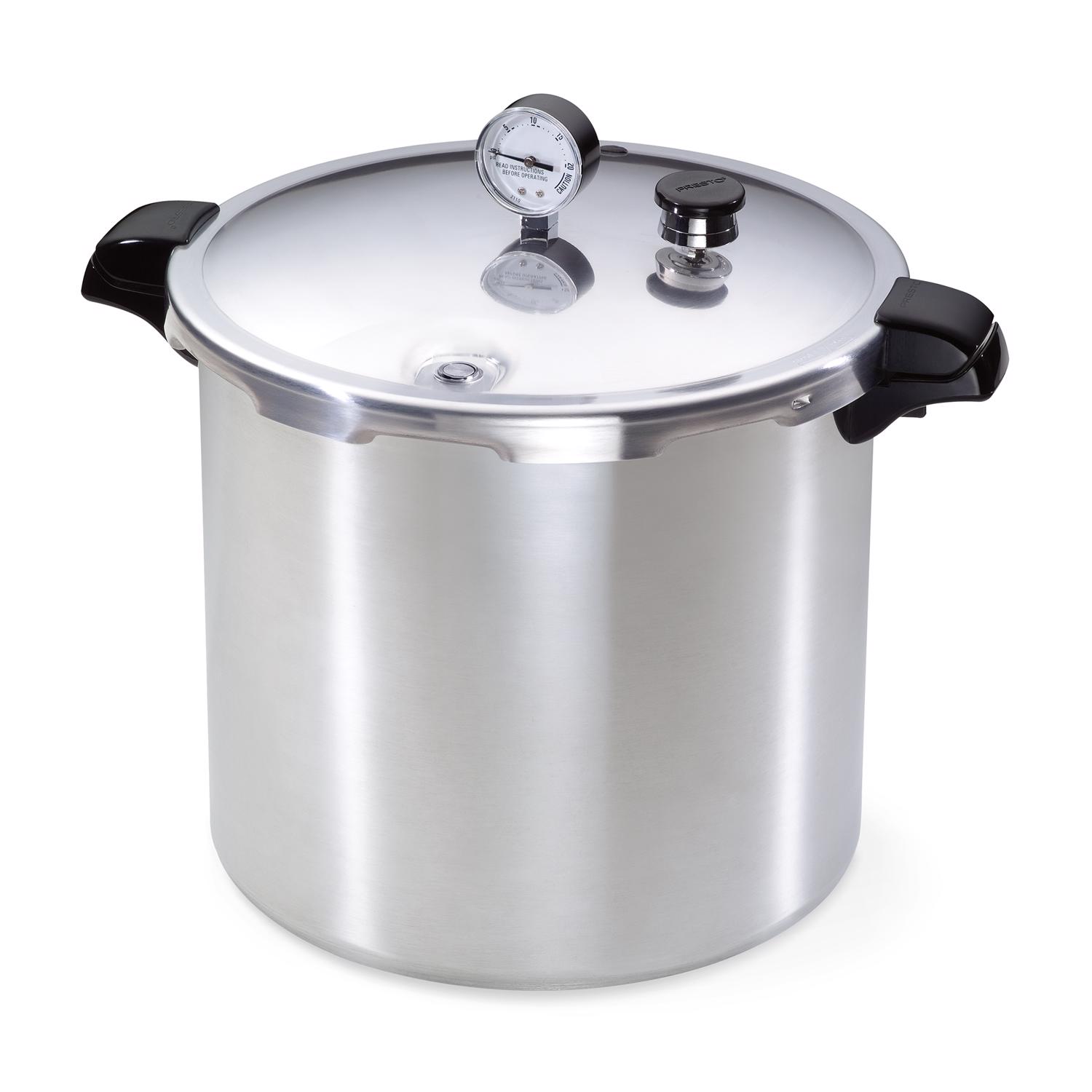 Presto Brushed Aluminum Pressure Cooker and Canner 23 qt