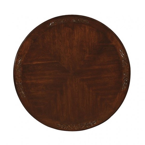 Wooden Dining Table in Brown Cherry Finish - Brown Cherry