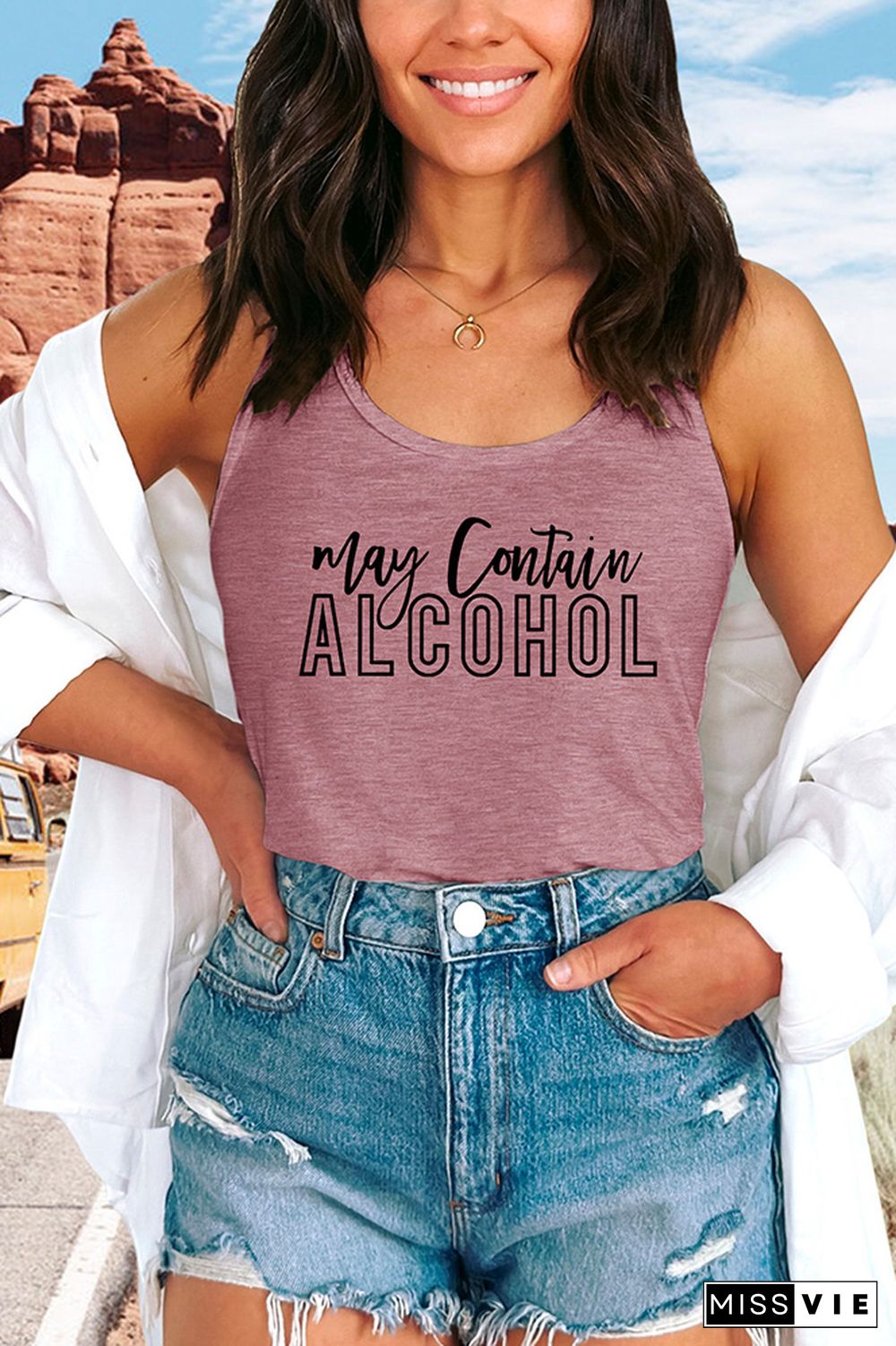 May Contain Alcohol Tank Top