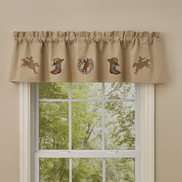 Park Designs Western Embroidered Lined Valance