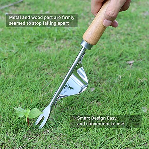 SEBIDER Garden Tools Kit, Gardening Tools Gifts for Women Men Gardener, Garden Tool Set with Saw Pruner Weeder Trowel Transplanter Rake (Heavy Duty Stainless Steel)