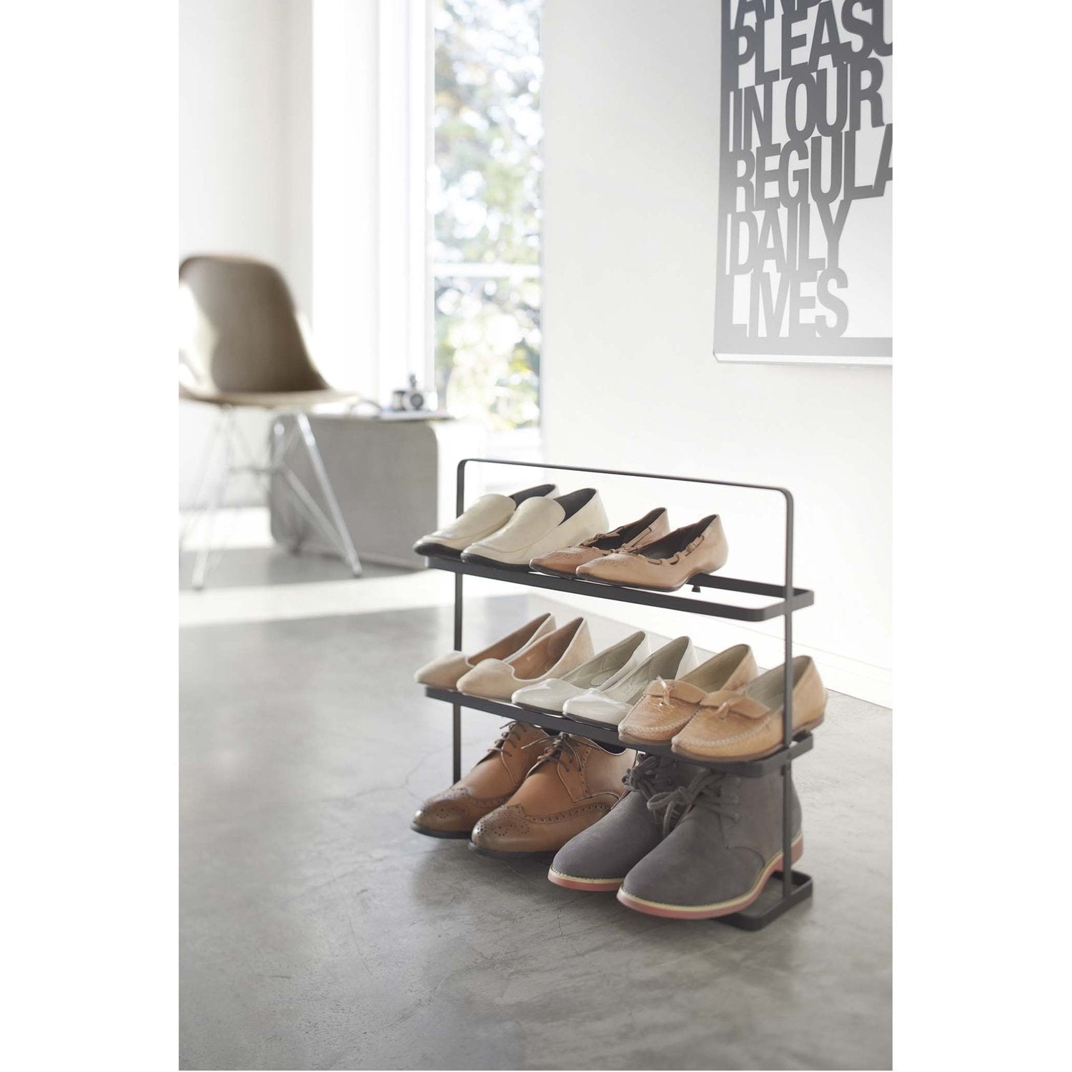 Tower 3-Tier Slim Portable Shoe Rack - Wide in Various Colors