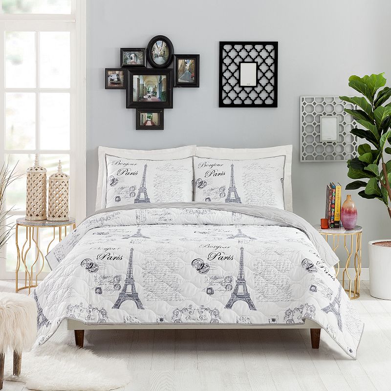 Presidio Square Dreams of Paris 3-Piece Quilt Set