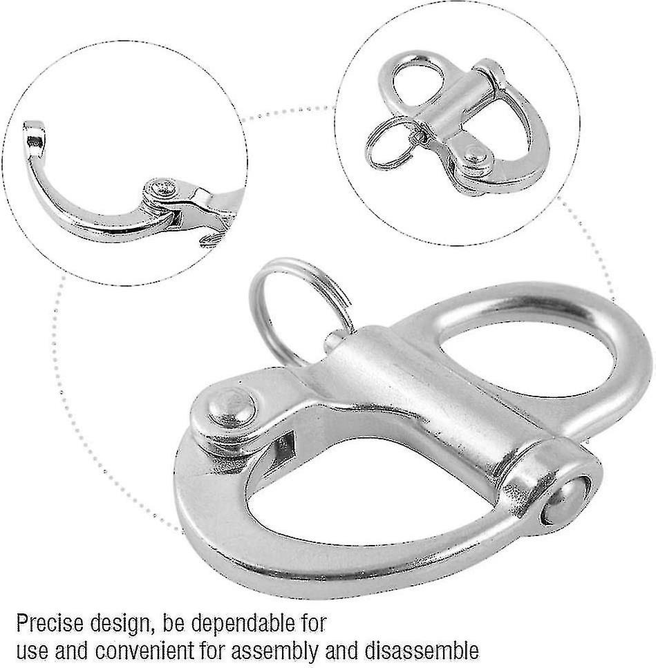 304 Stainless Steel Swivel Swivel Snap Shackle Quick Links Material For Kayak Canoe Yacht Boats Jiuj