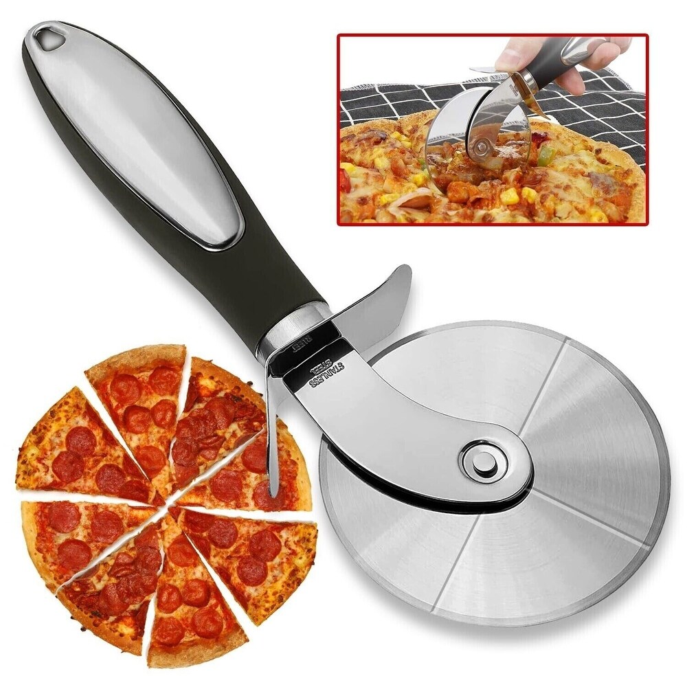 Large Stainless Steel Pizza Cutter Wheel