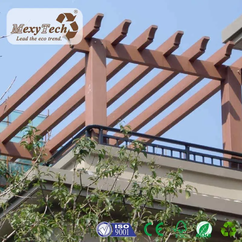 outdoor wpc pergola materials  pergola beams  columns  blades  posts  manufacturer direct supply