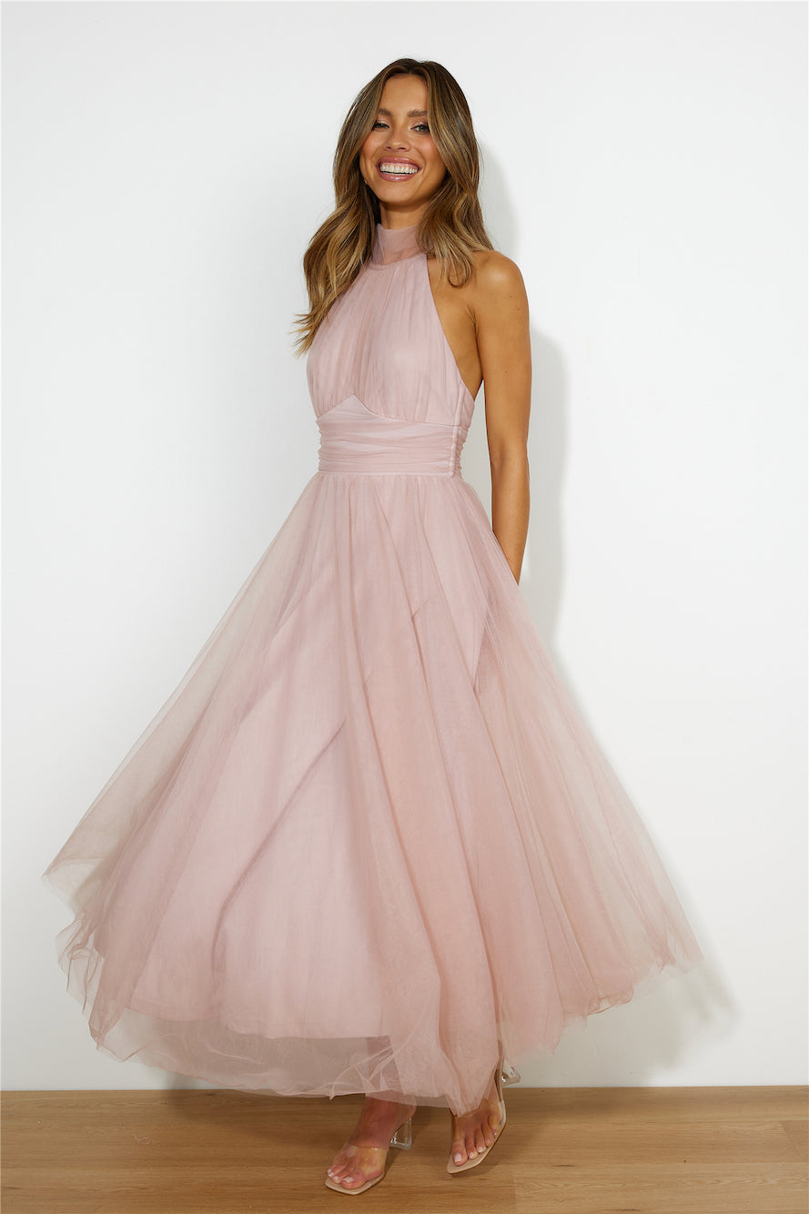 Tangled Up Maxi Dress Blush