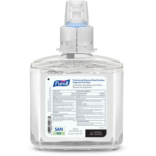 Gojo Purell Hand Sanitizer Foam Refill | 40.6 fl oz (1200 mL)， Kill Germs， Hand， Healthcare， Fragrance-free， Dye-free， Hygienic， 2