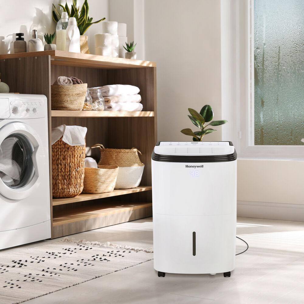 Honeywell Smart WiFi Energy Star Dehumidifier for Basements  Small Rooms Up to 1000 sq ft. with Alexa Voice Control TP30AWKN