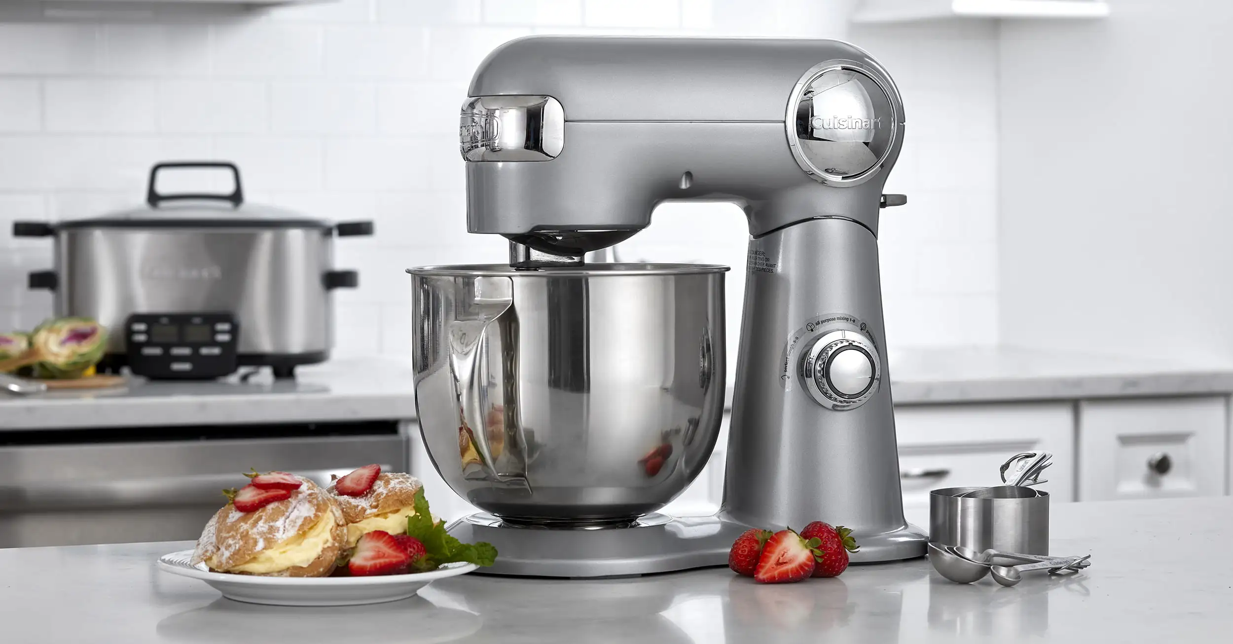 5.5-Quart Stand Mixer, Brushed Chrome