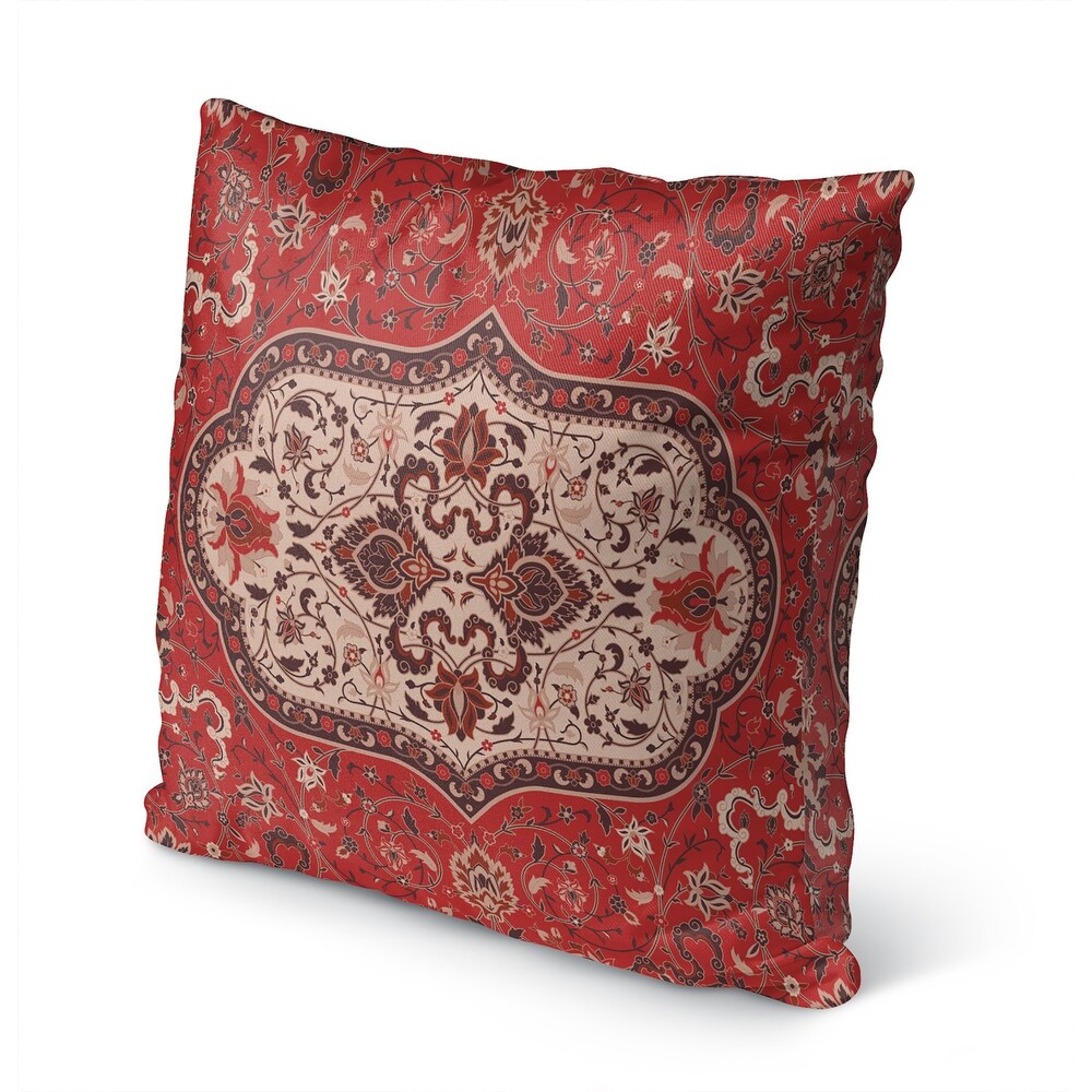 EMPIRE RED Indoor Outdoor Pillow By Marina Gutierrez