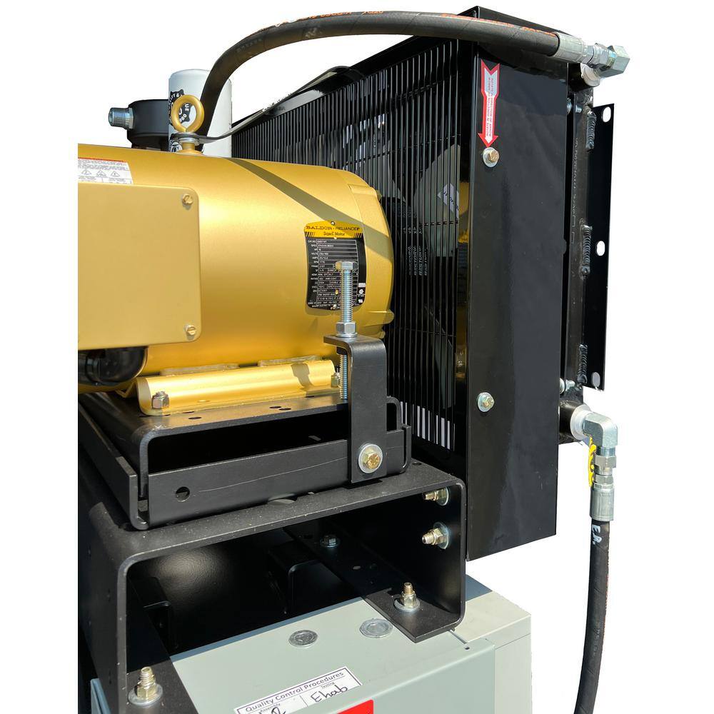 Industrial Gold 80 Gal. 10 HP Rotary Screw 3-Phase Low RPM 150 PSI Electric Air Compressor with Quiet Operation R103V83