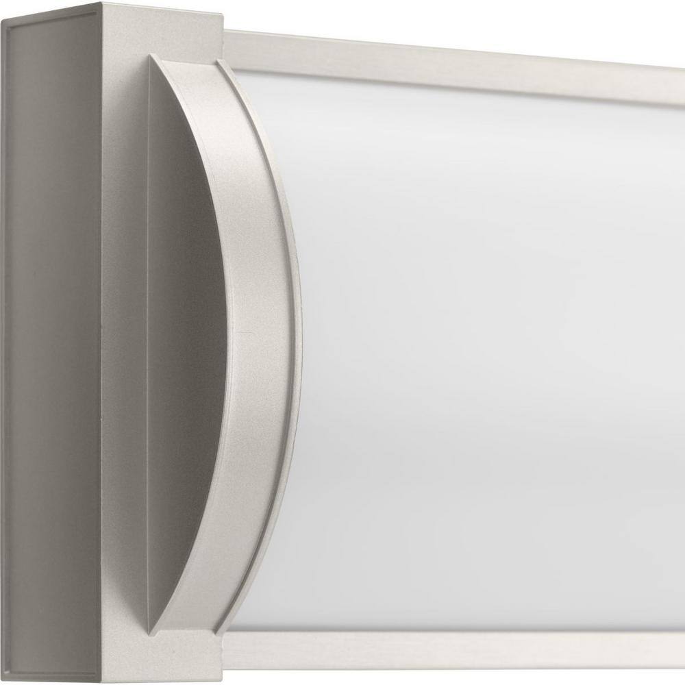 Progress Lighting Barril Collection 24 in. Brushed Nickel Medium Modern Integrated LED Linear Vanity 1-Light with Acrylic Diffuser P300408-009-30