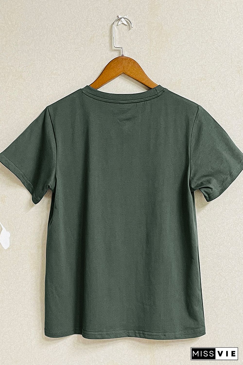 Solid Color O-neck Short Sleeve Tee Wholesale