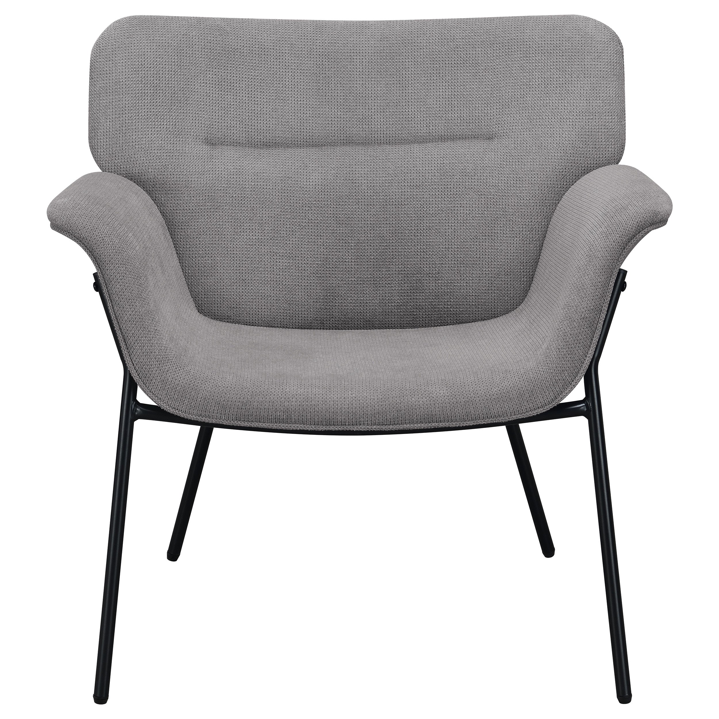 Davina Upholstered Flared Arms Accent Chair Ash Grey-905614