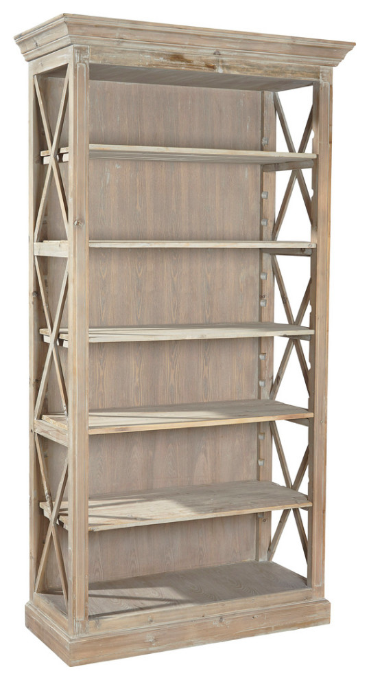 Weathered Open Bookcase   Contemporary   Bookcases   by Sideboards and Things  Houzz