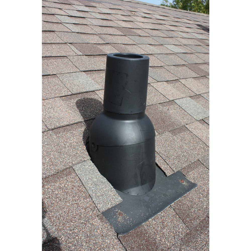 Perma-Boot Pipe Boot for 3 in. I.D. Vent Pipe Black Color New ConstructionReroof PB 312-3BK