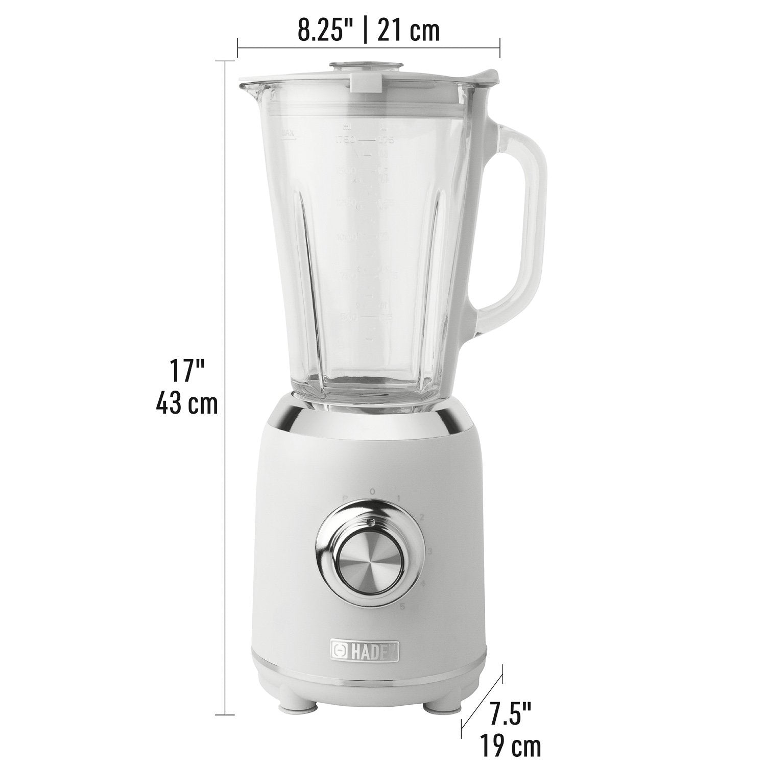 Haden 75062 Heritage Retro Style 56 Ounce 5 Speed Blender with Glass Jar (Used)