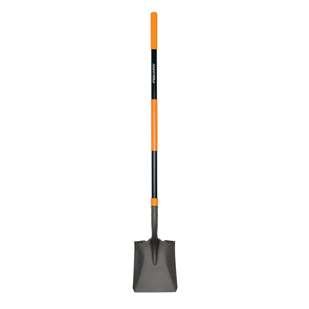 Fiskars Fiberglass Handle Transfer Shovel, Steel Head Garden Shovel