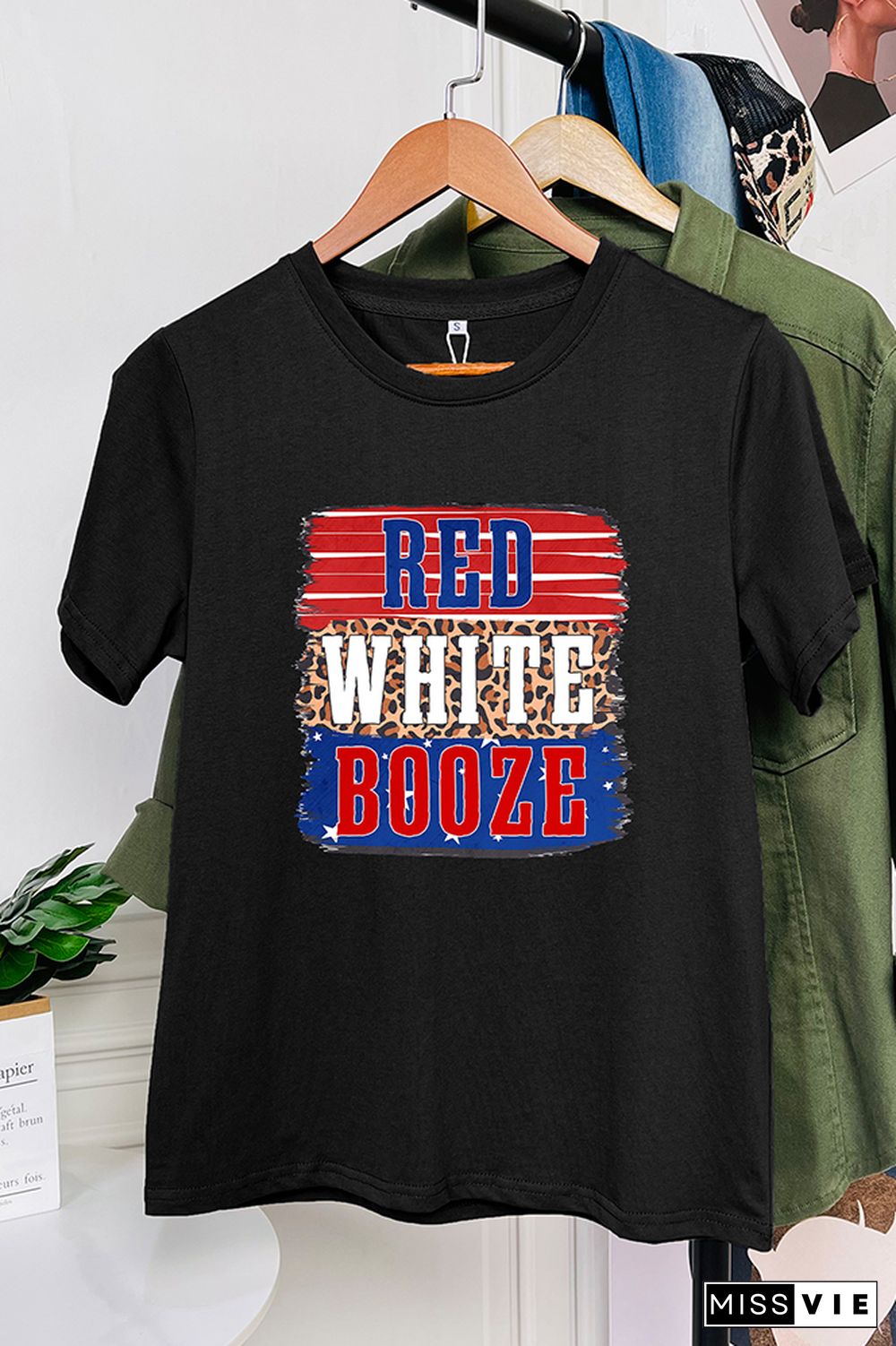 Red White & Booze Graphic Tee Wholesale