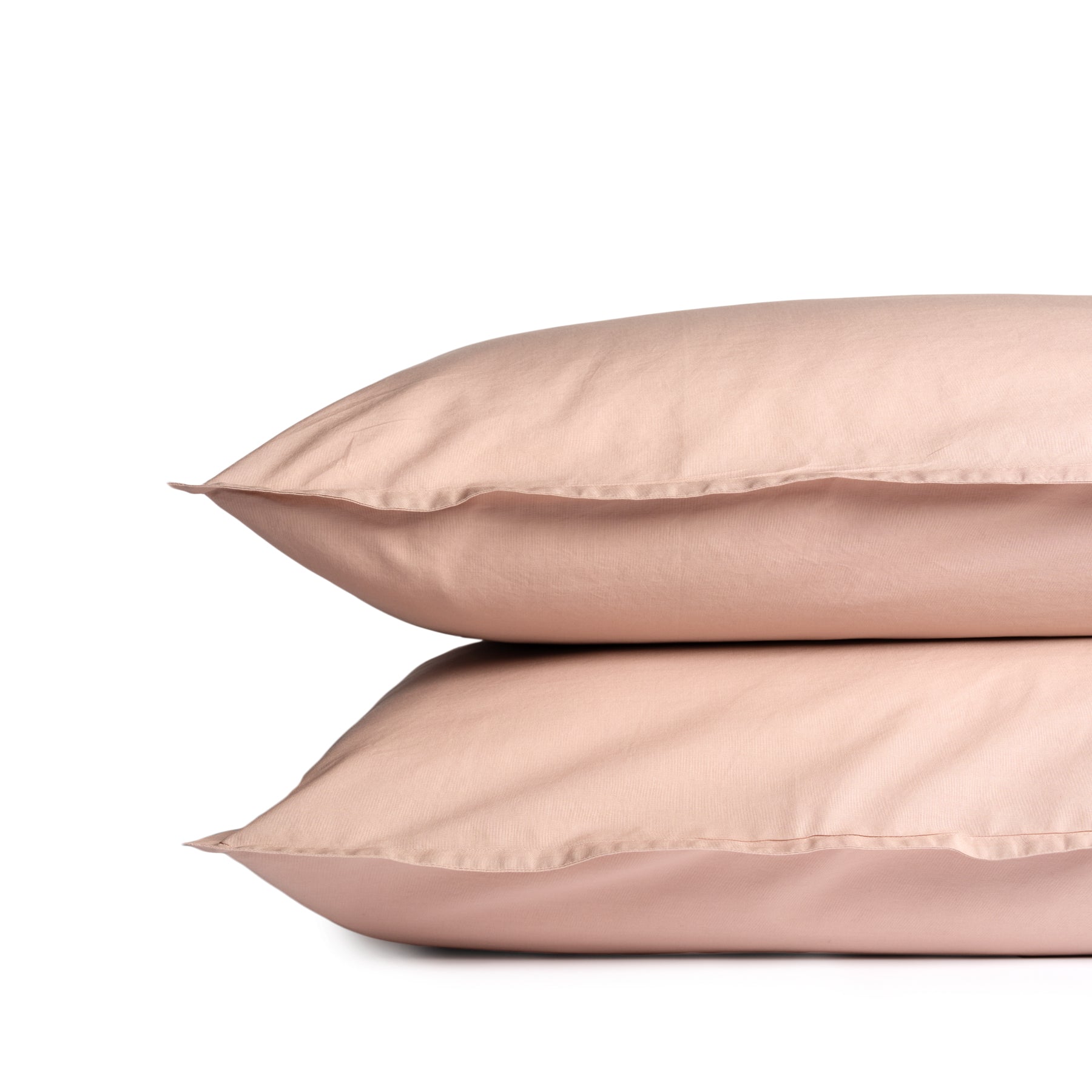 Pink Khaki Premium Cotton Pillowcases (Set of 2) - Soft, Elegant & Cozy Bedding