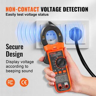 VEVOR 600 Amp Digital Clamp Meter DCAC Multimeter True RMS Auto Ranging 4000 Max Reading NCV Measurement LED Backlight QXBFZDKCWAC60TQ7CV0