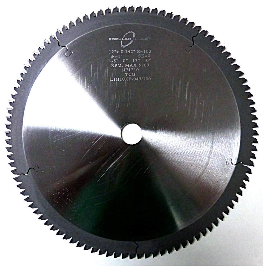 Non Ferrous Cutting Saw Blade 12 Diameter， 100T， 5/8 Arbor ;