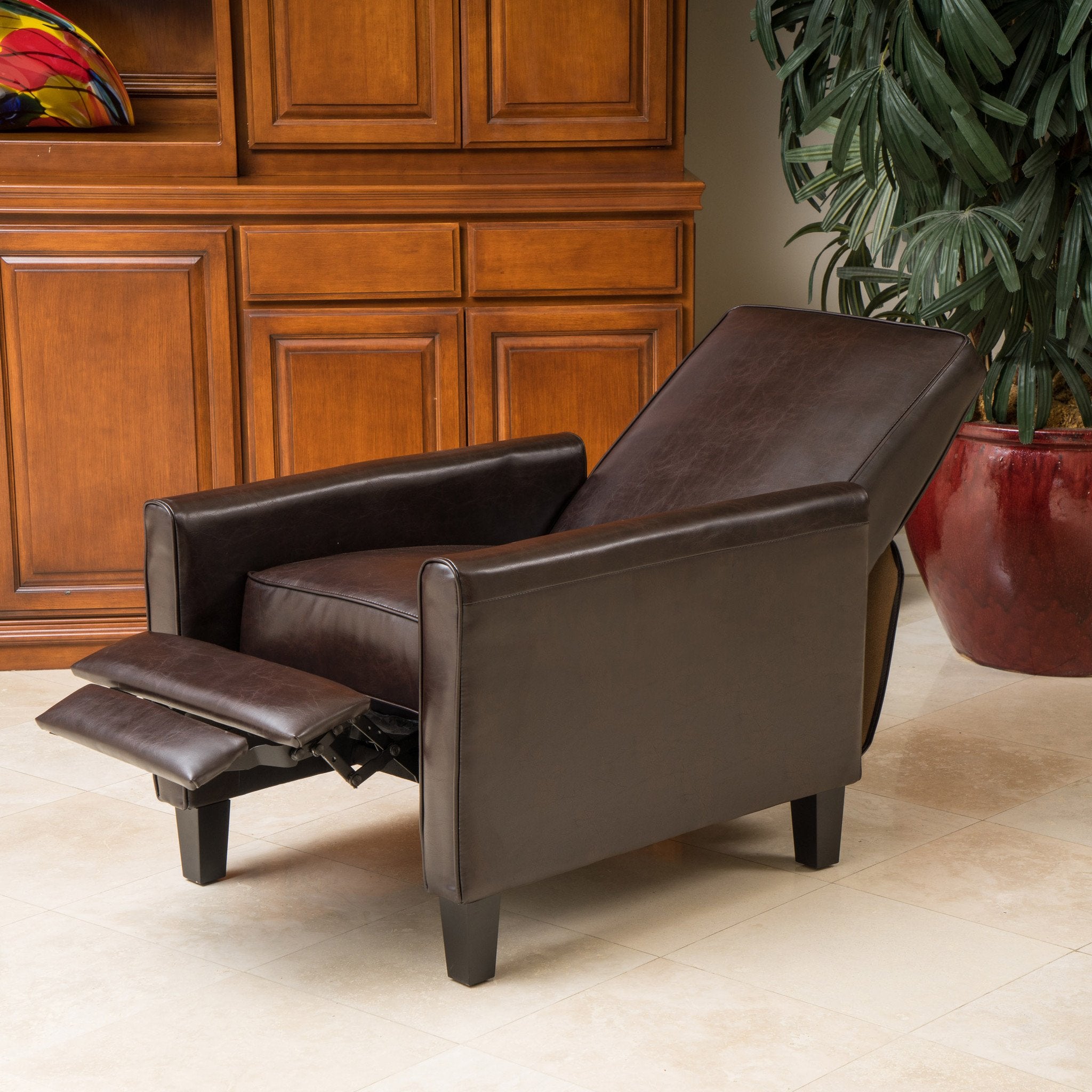 Lucas Modern Leather Recliner Chair