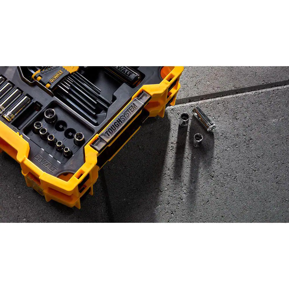 DEWALT DWMT45402 1/4 in. and 3/8 in. Drive Mechanics Tool Set with Toughsystem Trays (131-Piece)