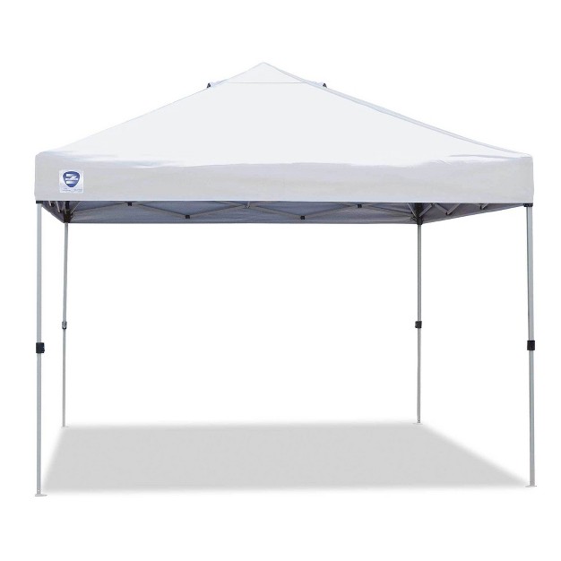 Z shade 10 X 10 Foot Straight Leg Outdoor Pop Up Canopy Tent With 3 Adjustable Heights And Z shade Heavy Duty Wrap Around Leg Weight Bags White