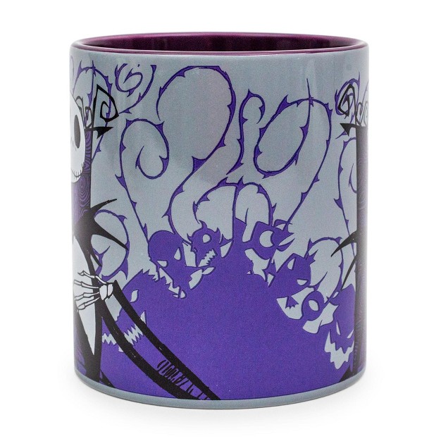 Silver Buffalo Disney The Nightmare Before Christmas Jack Skellington Purple Ceramic Mug