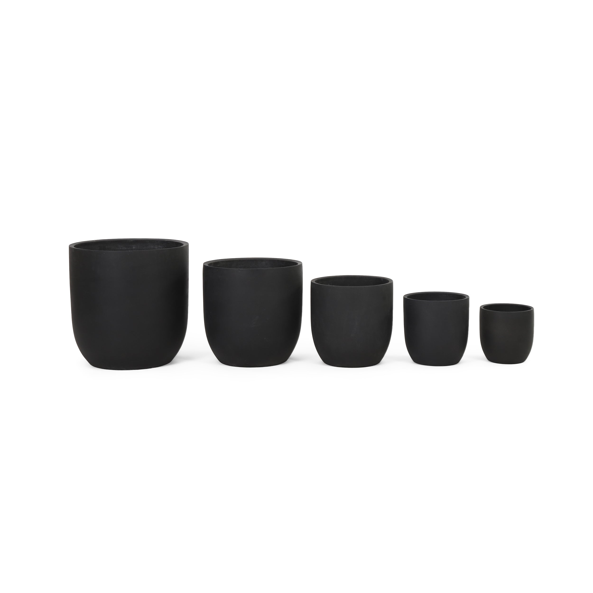 Rochelle Outdoor Cast Stone Planters (Set of 5)