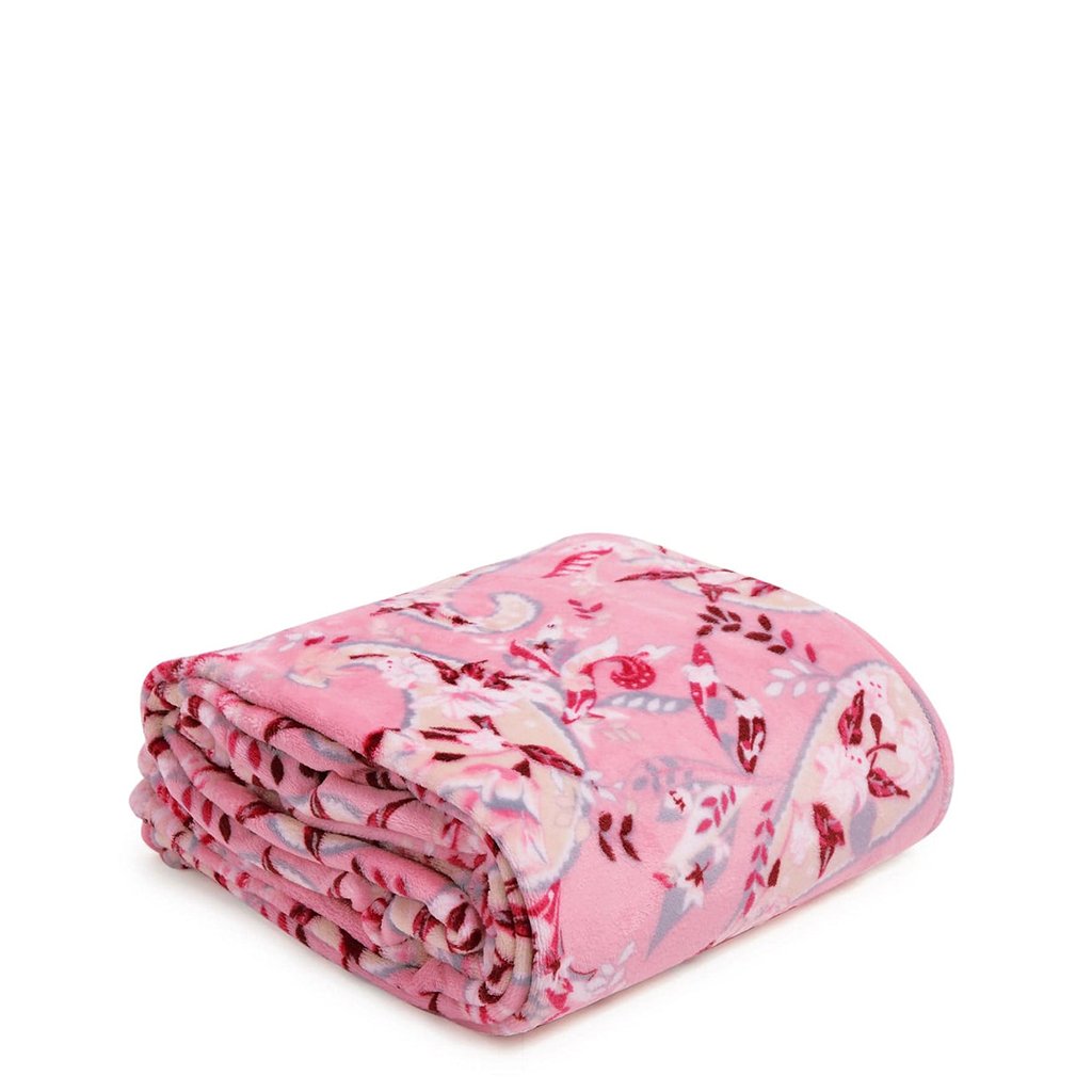 Vera Bradley  Plush Throw Blanket in Botanical Paisley Pink