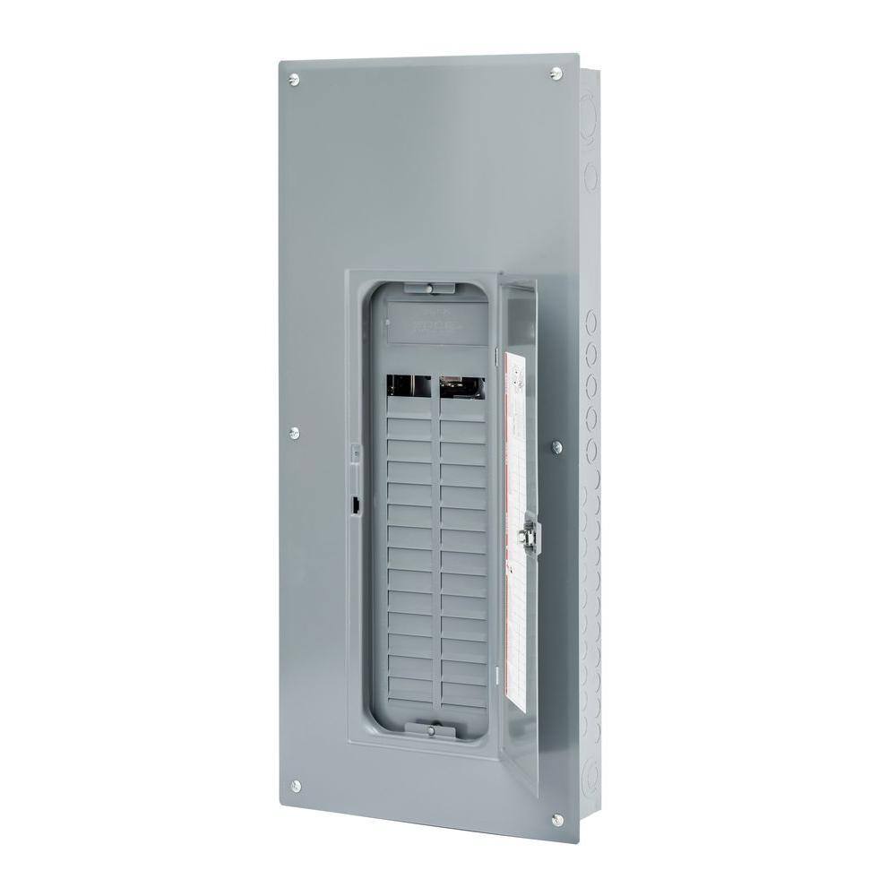 Square D Homeline 225 Amp 30-Space 60-Circuit Indoor Convertible Main Lugs Load Center with Cover HOM3060L225PGC