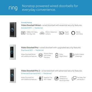 Ring Video Doorbell Wired - Smart WiFi Doorbell Camera with 2-Way Talk Night Vision and Motion Detection B08CKHPP52