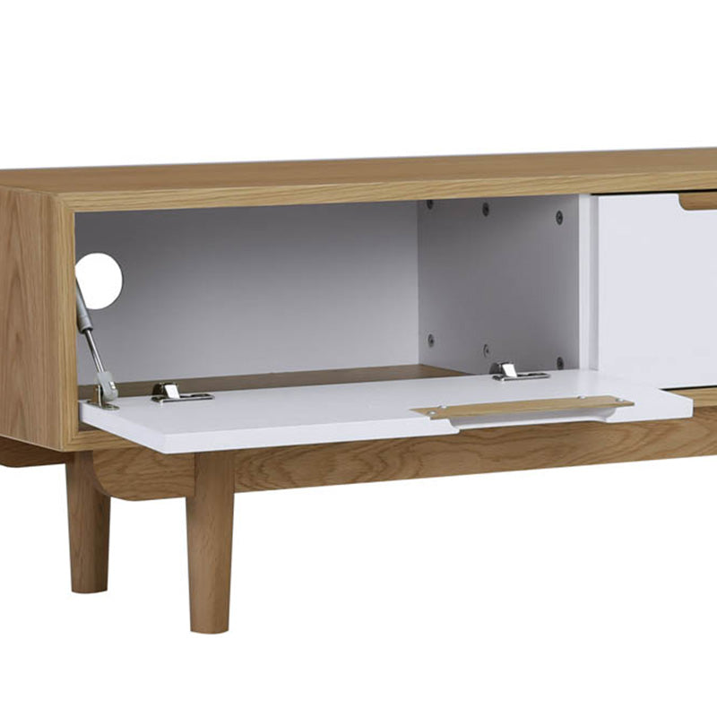 NAKULA Entertainment TV Unit 185.5cm - Natural & White