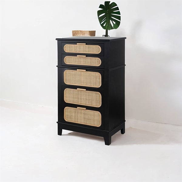 46Tall Mid-Century Style Storage Cabinet - - 37841575