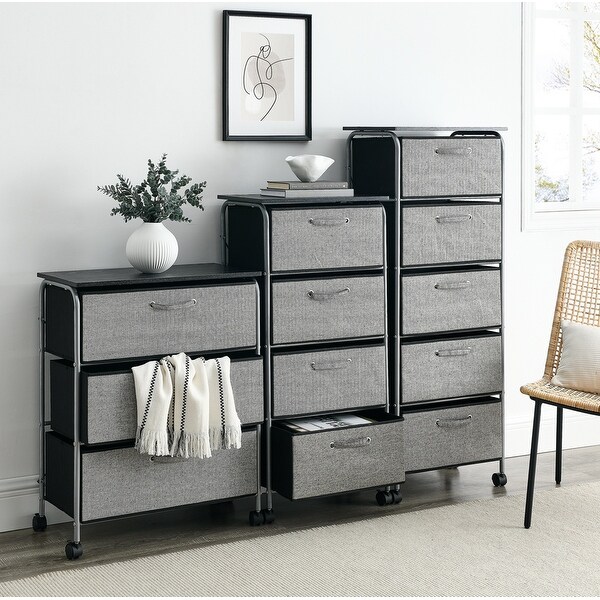 Fabric Dresser Storage Shelves - - 35180867