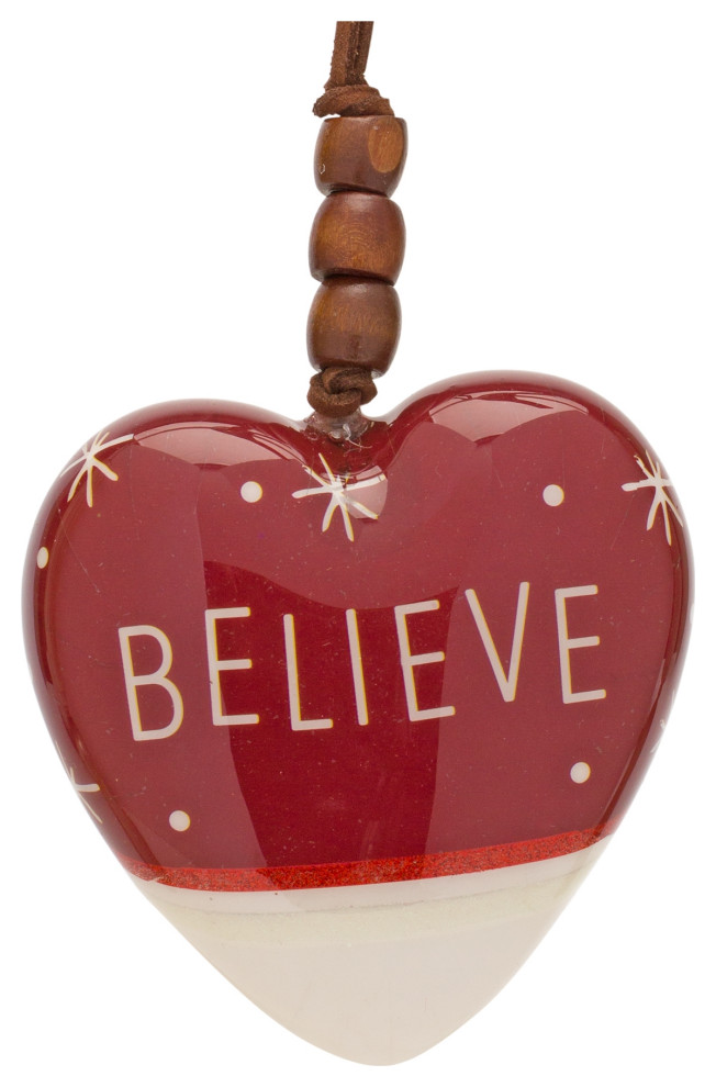 Heart Ornament (Set Of 12) 4.75 quotH Foam   Transitional   Christmas Ornaments   by Kolibri Decor  Houzz