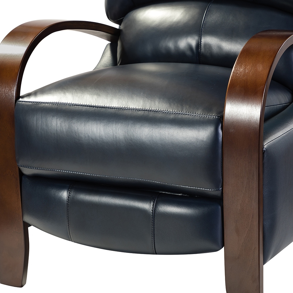 Alexandra Genuine Leather Manual Recliner