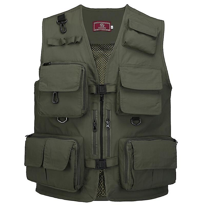 2022 Fishing Jacket Quick-drying Mesh Vestt Multi-pocket Mesh Vest Outdoor Vest Multi Pocket Summer Mesh Vest